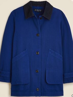 J.Crew Blue Jacket with Dark Navy Collar
